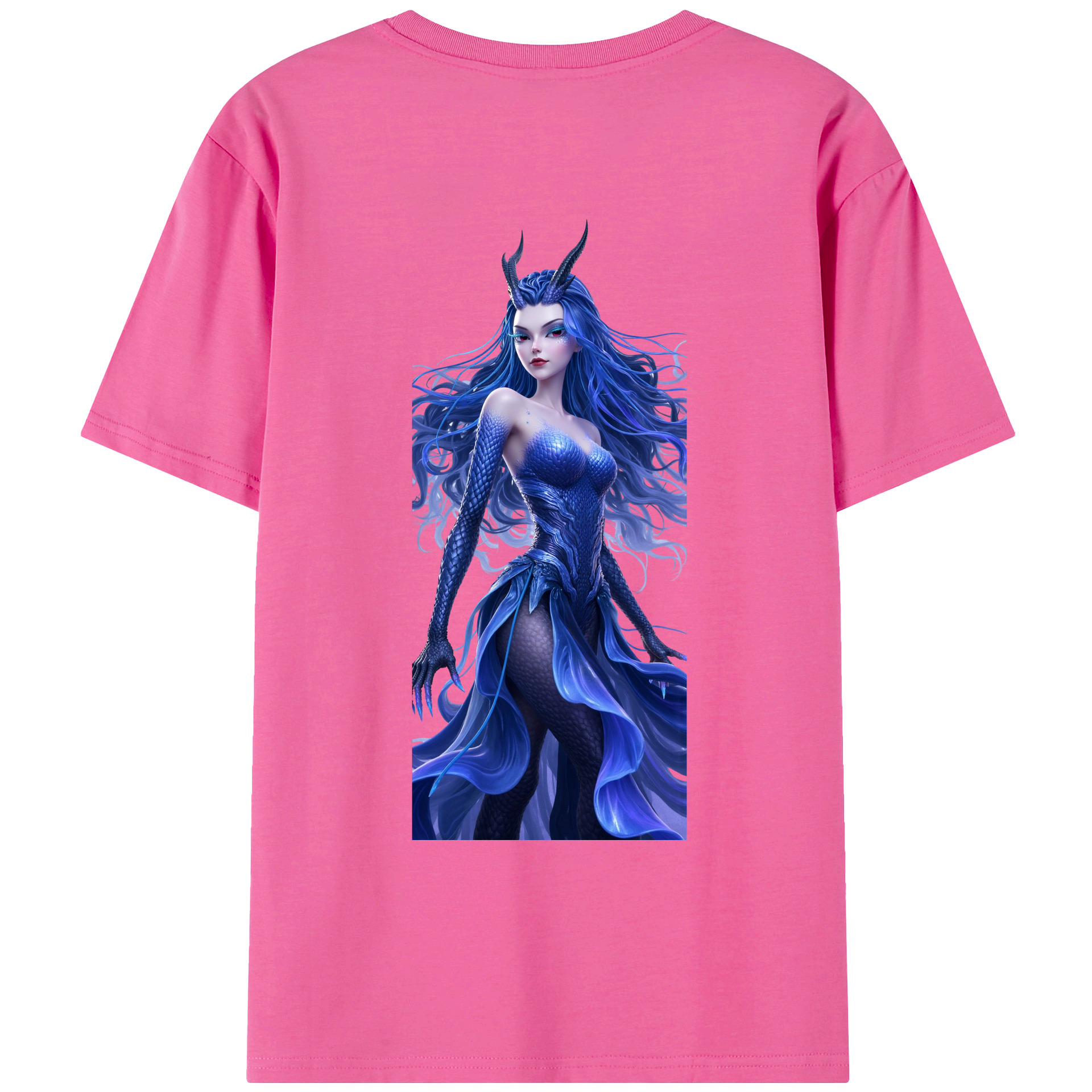 （画像用） Ne Zha 2 ナタ 魔童の大暴れ レディース半袖Tシャツ(バックプリント)